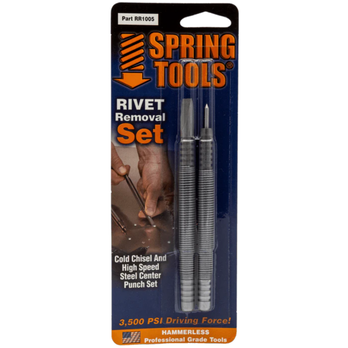 Spring Tools - 2 Piece Rivet Removal Set - Ridge Toolbox