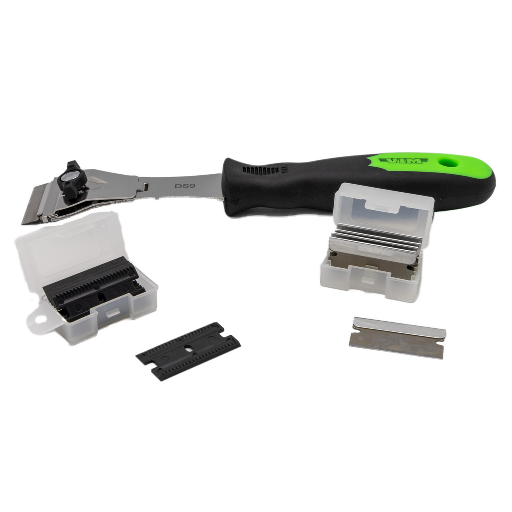 Vim Tools - Decal Scraper With Quick Change Blades - 9'' Long - Ridge Toolbox