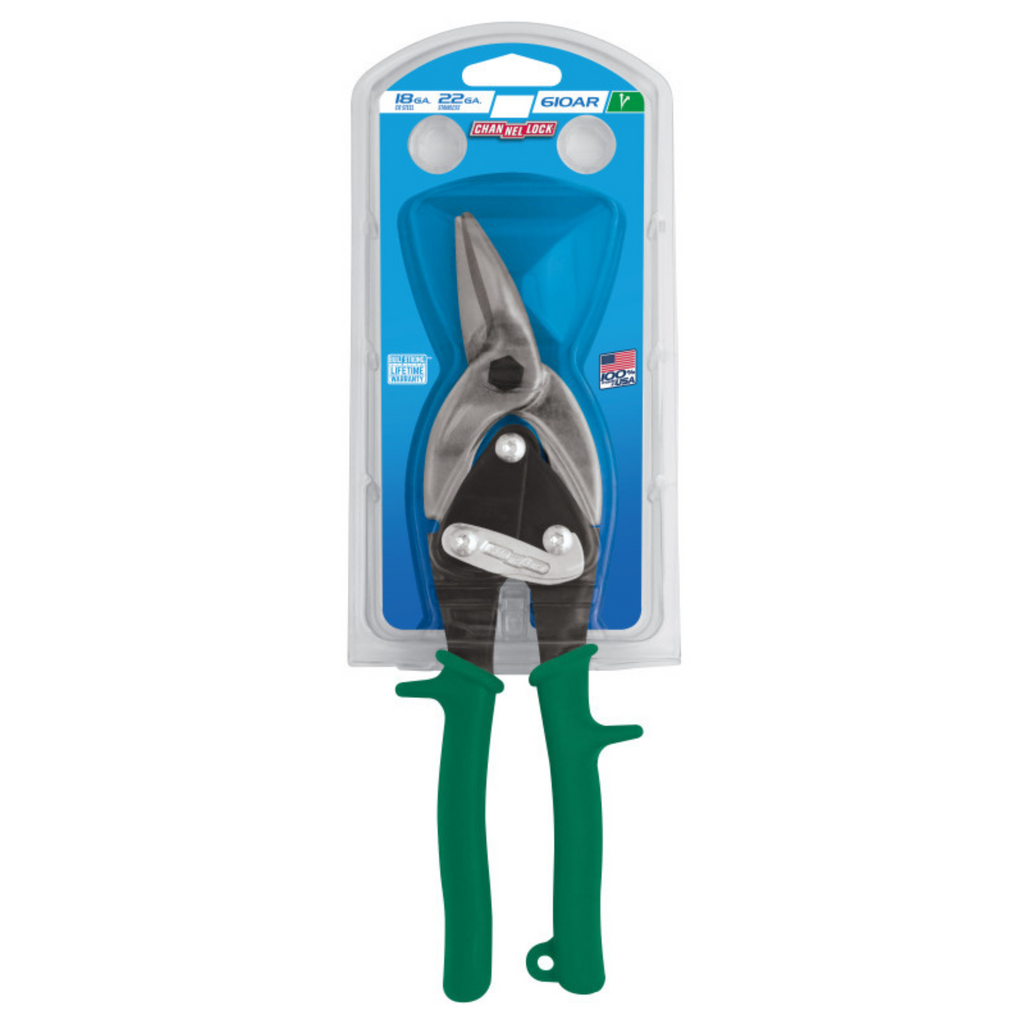 Channellock 10-Inch Right Aviation Snip - Ridge Toolbox