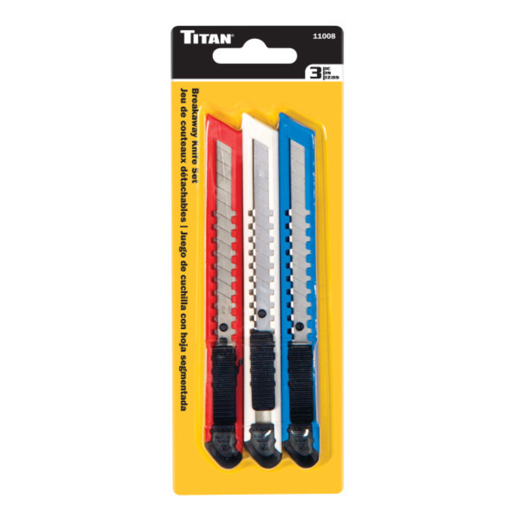 3 pc. Breakaway Knife Set (11008) - Ridge Toolbox