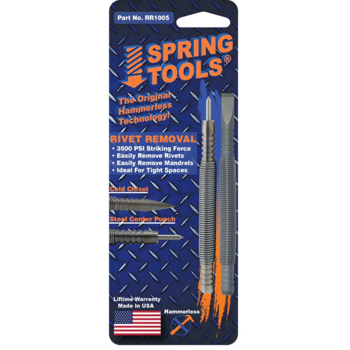 Spring Tools - 2 Piece Rivet Removal Set - Ridge Toolbox