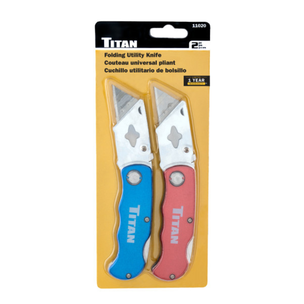Twin Pack Folding Utility Knife (11020) - Ridge Toolbox
