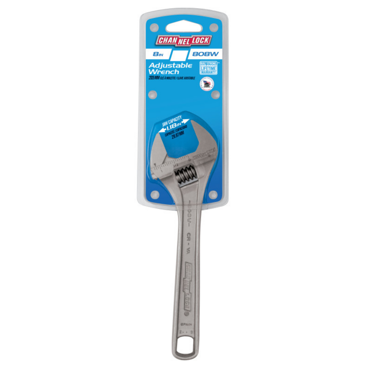 Channellock 8-Inch Adjustable Wrench - Ridge Toolbox