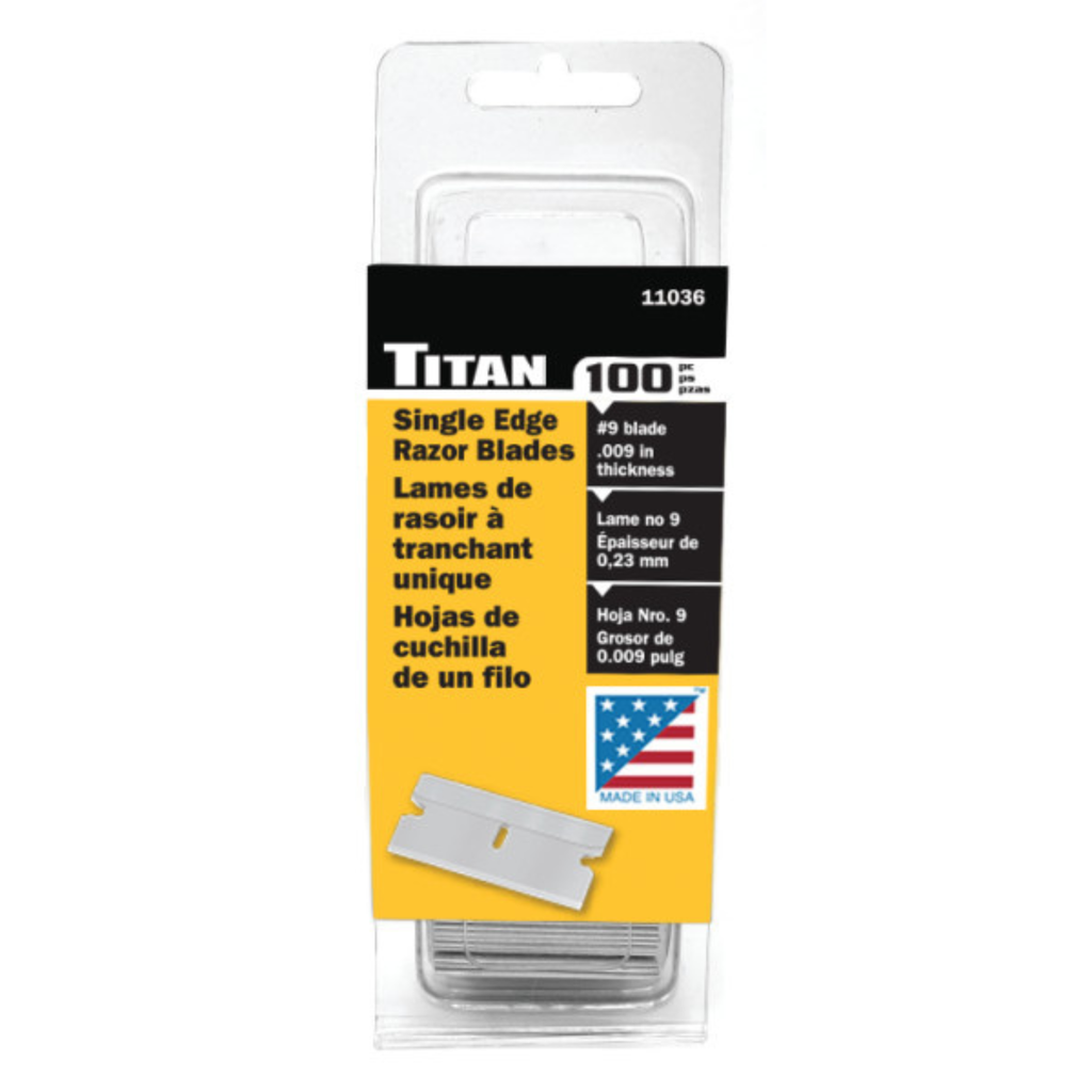 100 pc. #9 Single Edge Razor Blades (11036) - Ridge Toolbox