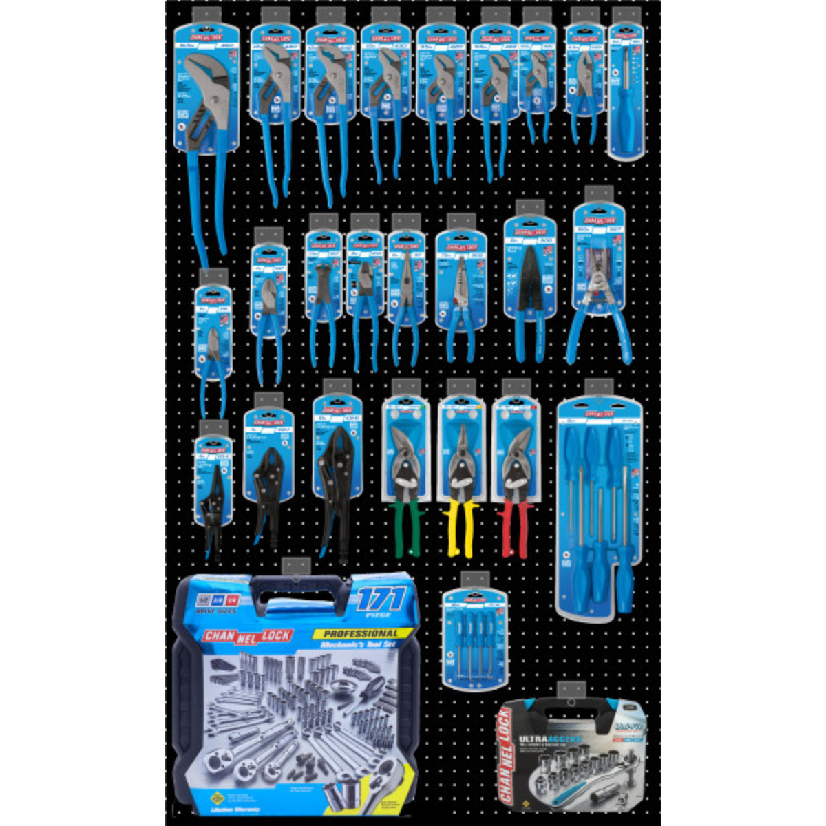 Channellock Pro Hardware Display - Ridge Toolbox