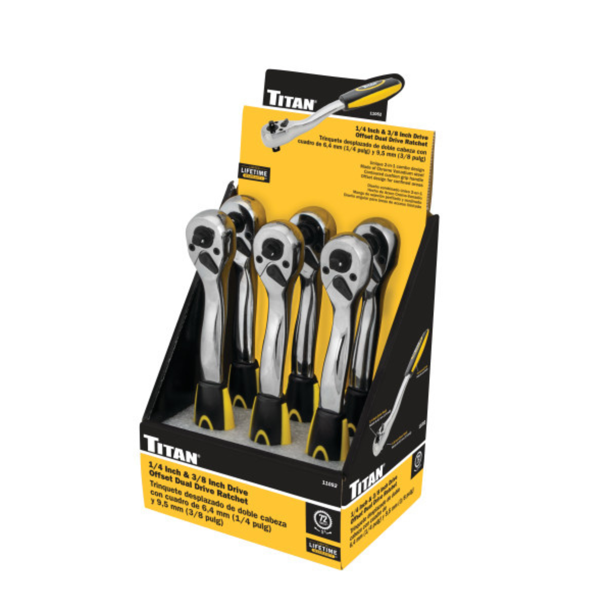 1/4 in. and 3/8 in. Drive Offset Ratchet (11052) - Ridge Toolbox