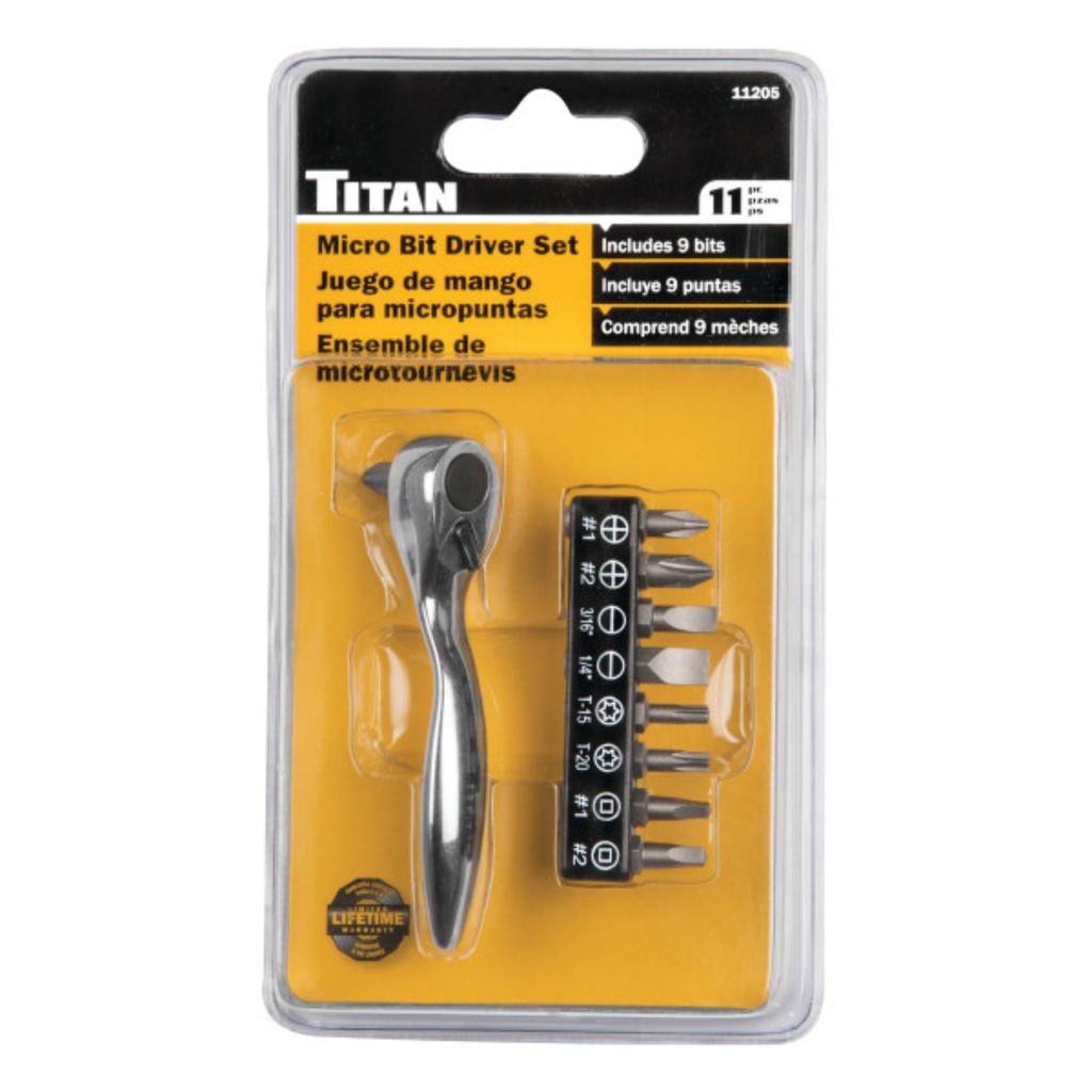 Offset Micro Bit Driver With Bits (11205) - Ridge Toolbox