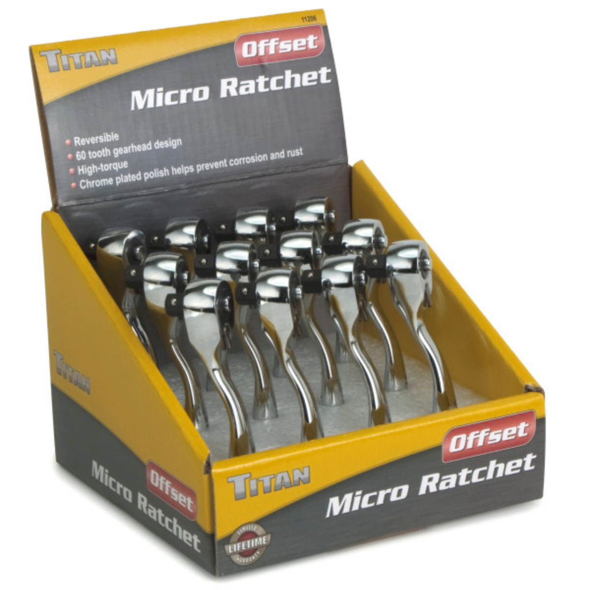 1/4 in. Drive Offset Micro Ratchet (11206) - Ridge Toolbox
