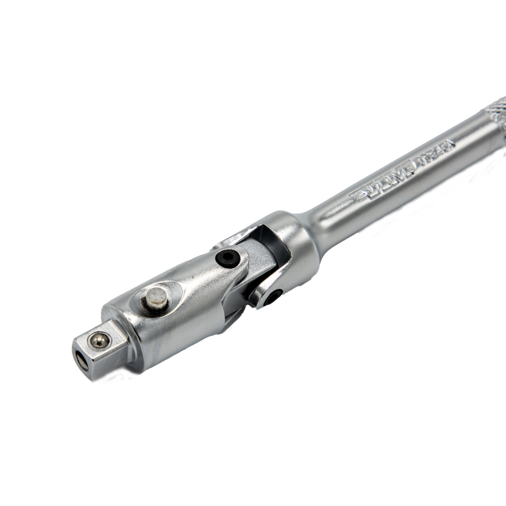 VIM Tools - 6" OAL 1/4" Dr. Double Joint Universal Locking Extension with Spring-Loaded Male End - Ridge Toolbox