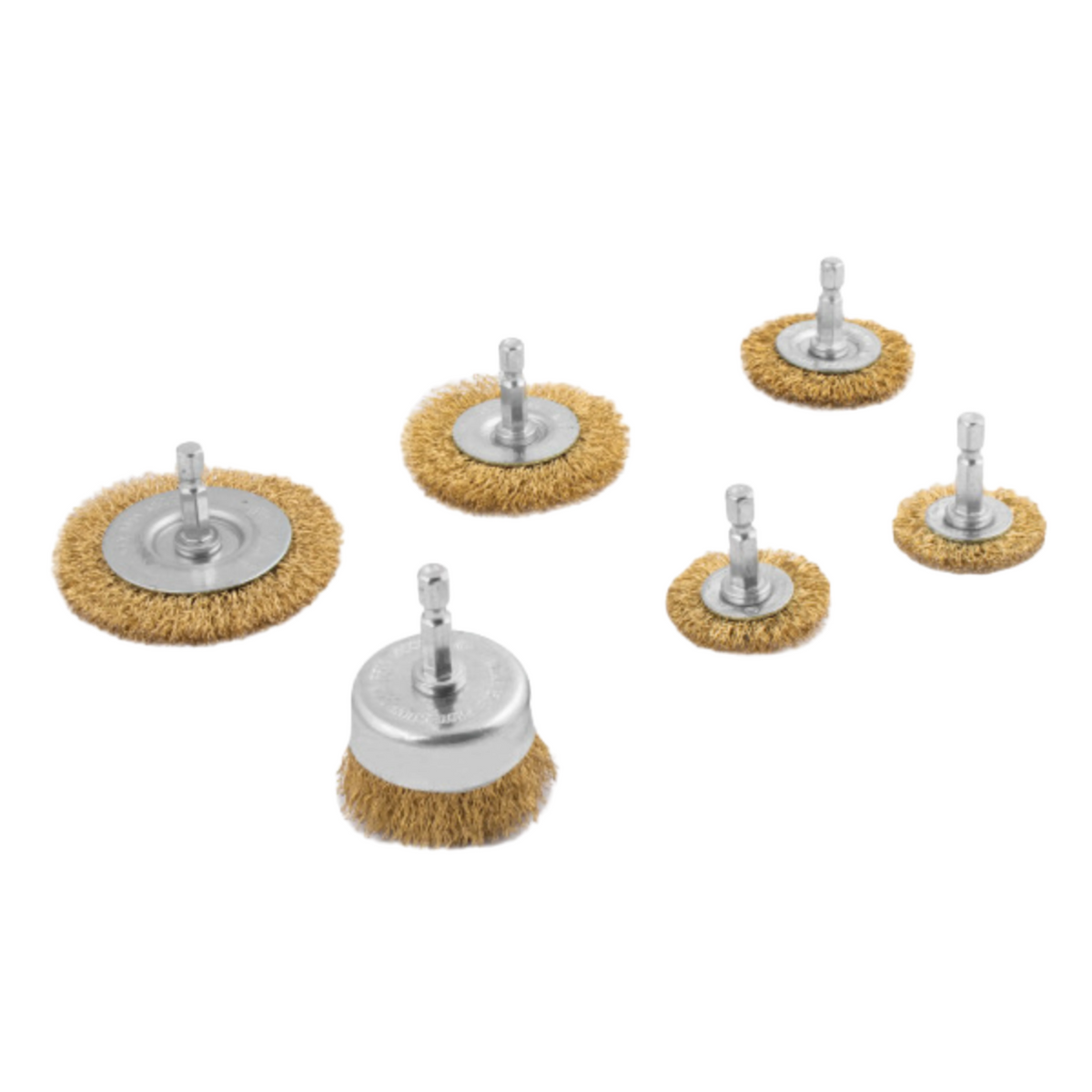 6 pc. Crimped Wire Brush Assortment (22206) - Ridge Toolbox