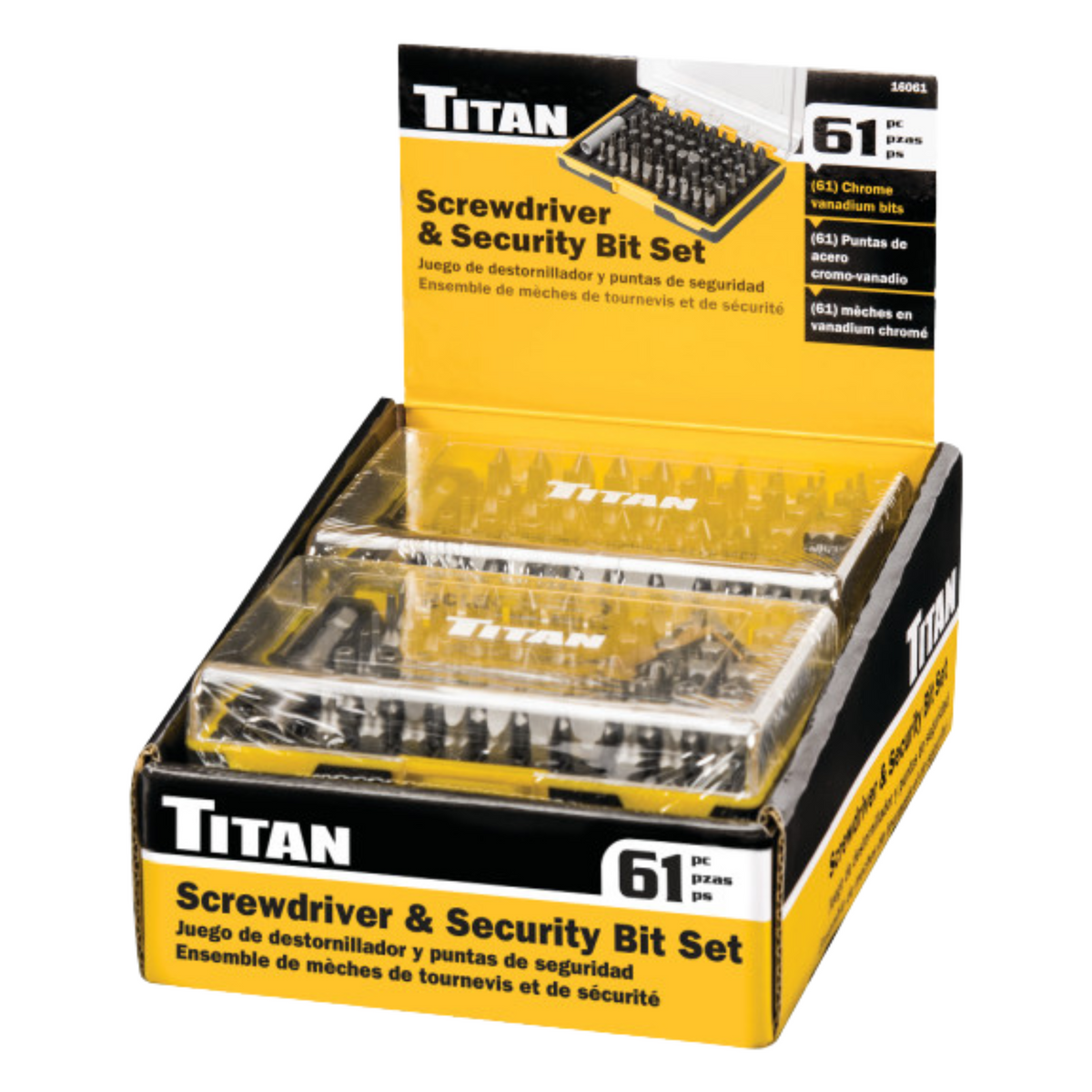 61 pc. Security Bit Set (16061) - Ridge Toolbox