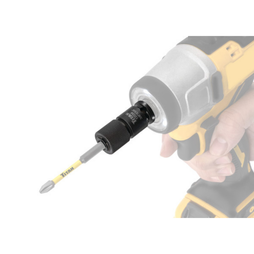 3/8-inch Drive Quick-Change Hex Drive Impact Adapter (12034) - Ridge Toolbox