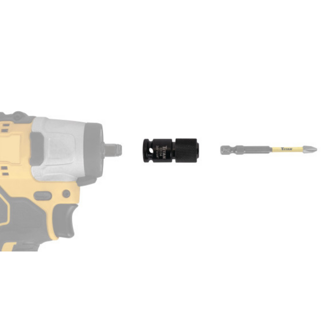 3/8-inch Drive Quick-Change Hex Drive Impact Adapter (12034) - Ridge Toolbox