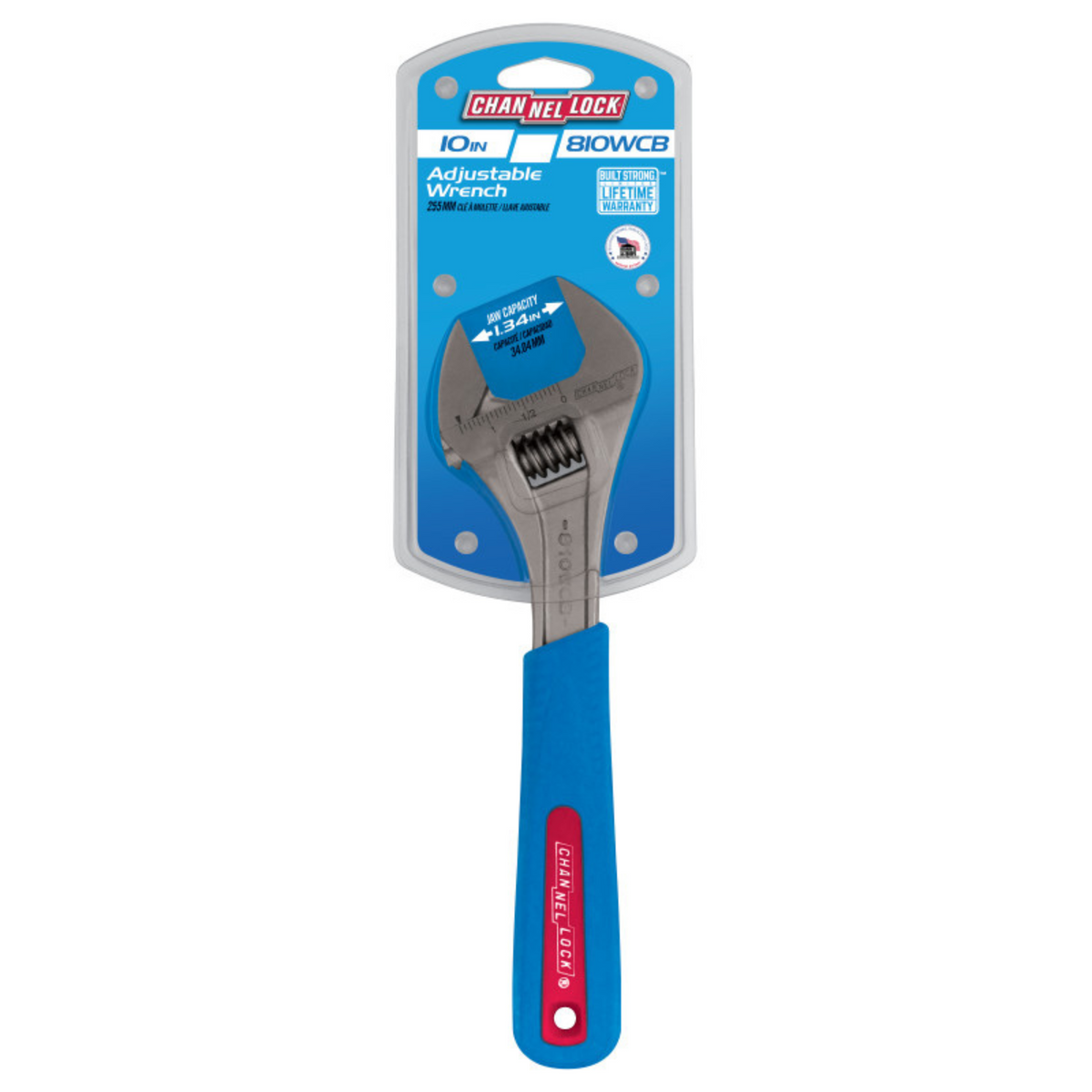 Channellock 10-Inch CODE BLUE® Adjustable Wrench - Ridge Toolbox