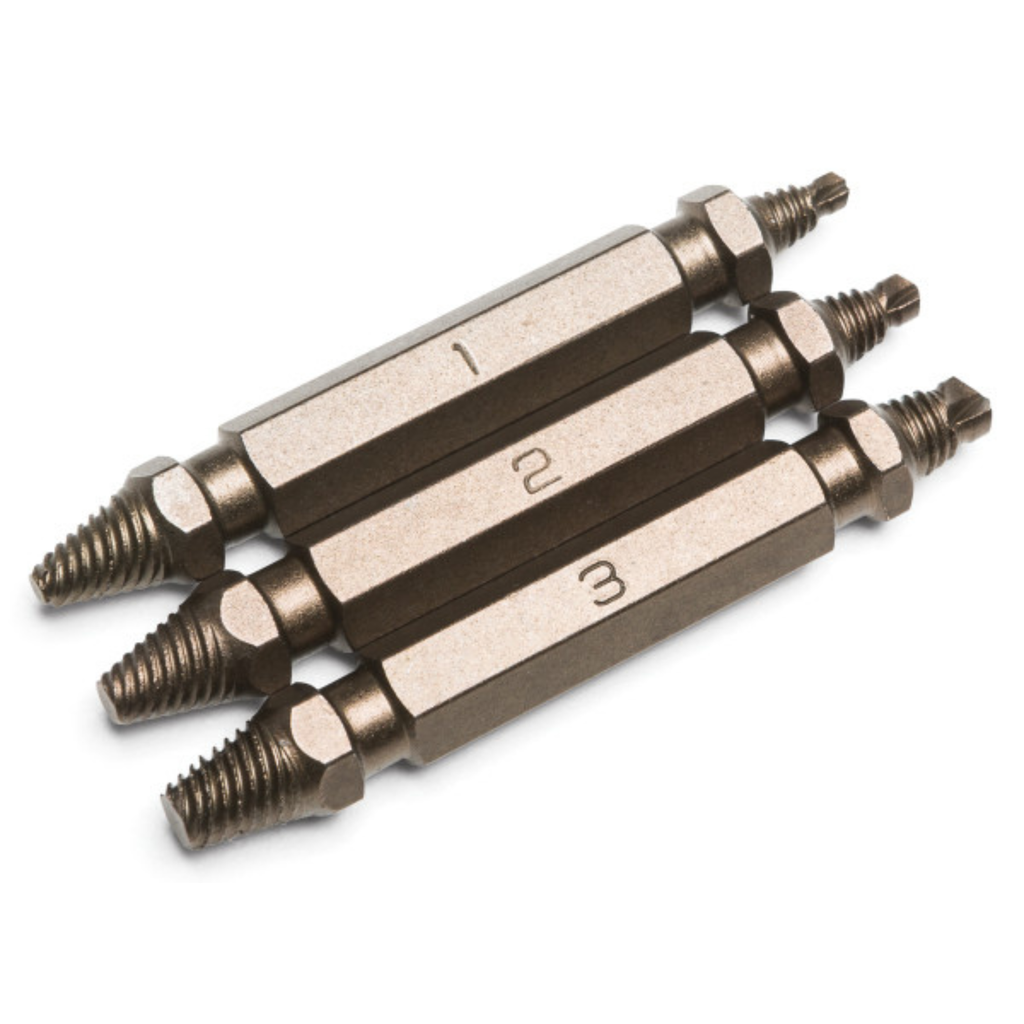 3 pc. Damaged Screw Extractor Set (11215) - Ridge Toolbox