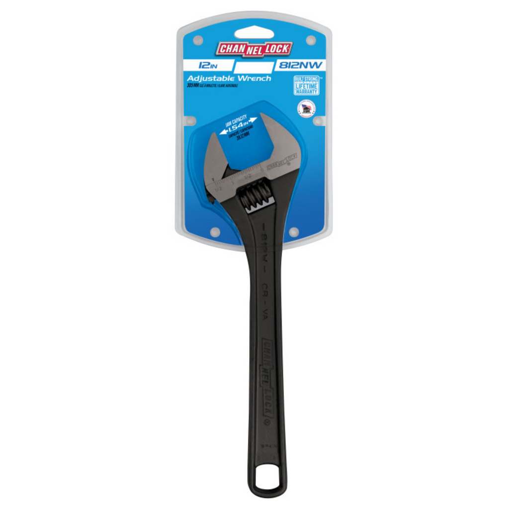 Channellock 12-Inch Adjustable Wrench - Ridge Toolbox