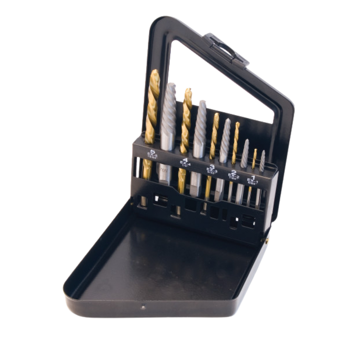 10 pc. Screw Extractor/Left Hand Drill Bit (16013) - Ridge Toolbox