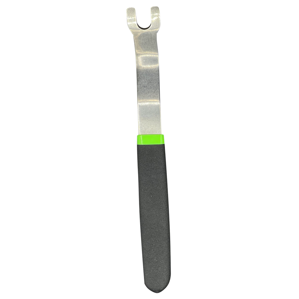 Vim Tools - Double Bend “U” Notch Door Panel Clip Tool, Stainless, Dipped Handle - Ridge Toolbox