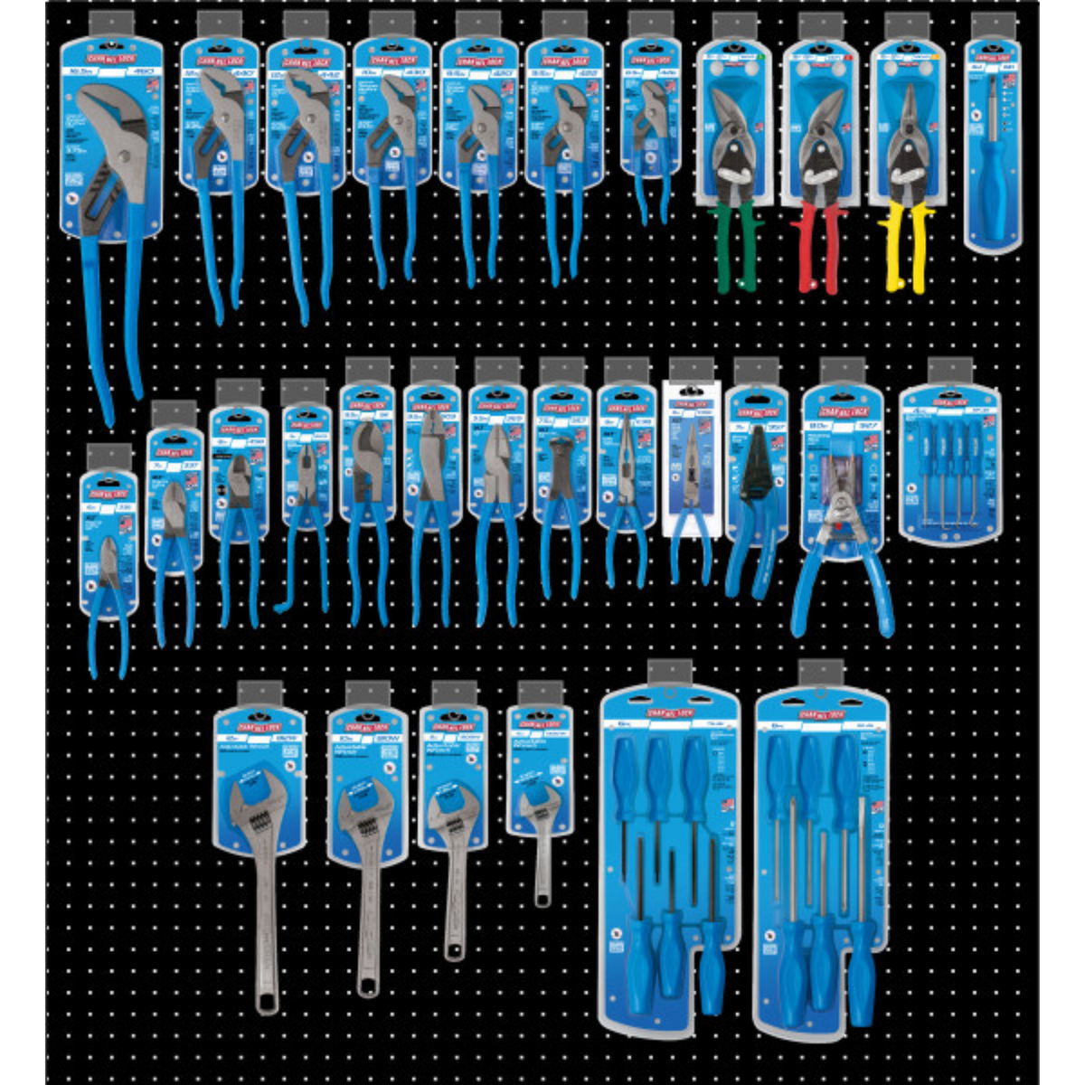 Channellock Professional Tool Display - Plier, Driver, Wrench, Snip - Ridge Toolbox