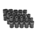 SK Tools USA - 15 Piece 1/2" Drive Metric Swivel Impact Socket Set - Ridge Toolbox