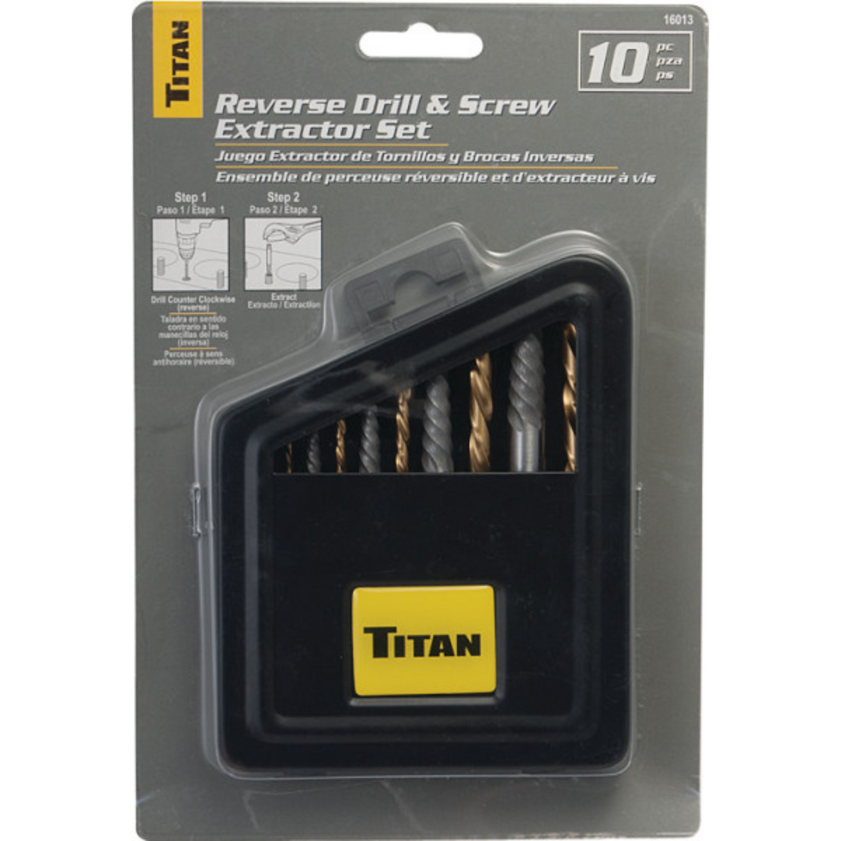 10 pc. Screw Extractor/Left Hand Drill Bit (16013) - Ridge Toolbox