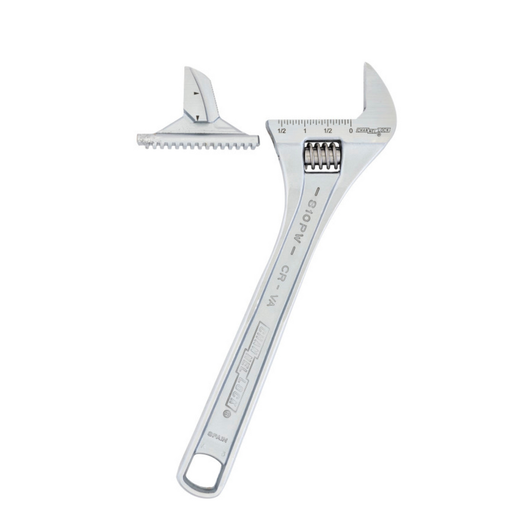 Channellock 12-Inch Reversible Jaw Adjustable Wrench - Ridge Toolbox