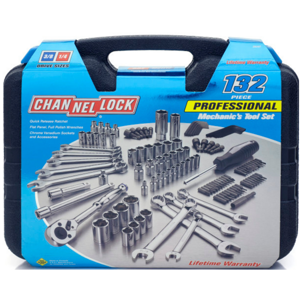 Channellock 132pc Mechanic's Tool Set - Ultimate Versatility for Repairs