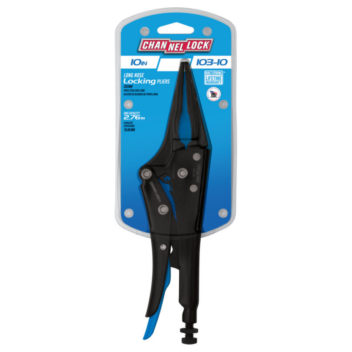Channellock 10-Inch Combination Long Nose Locking Pliers