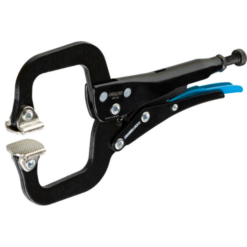 Channellock 6-Inch C-Clamp Locking Pliers w/ Swivel Pads - Ridge Toolbox