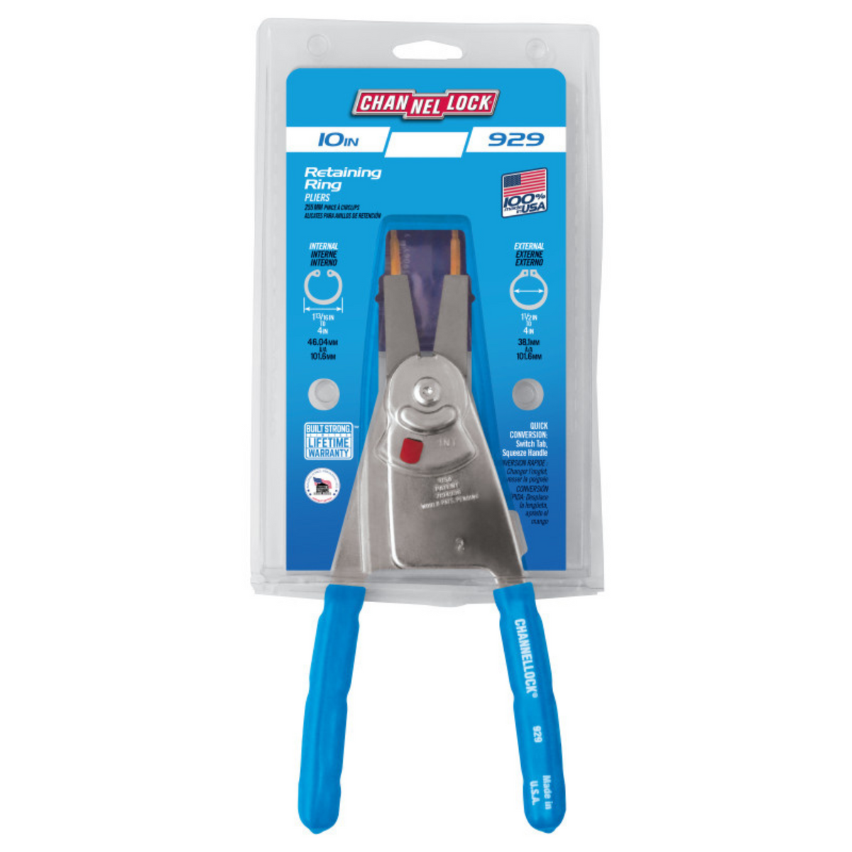 Channellock 10-Inch Convertible Retaining Ring Pliers