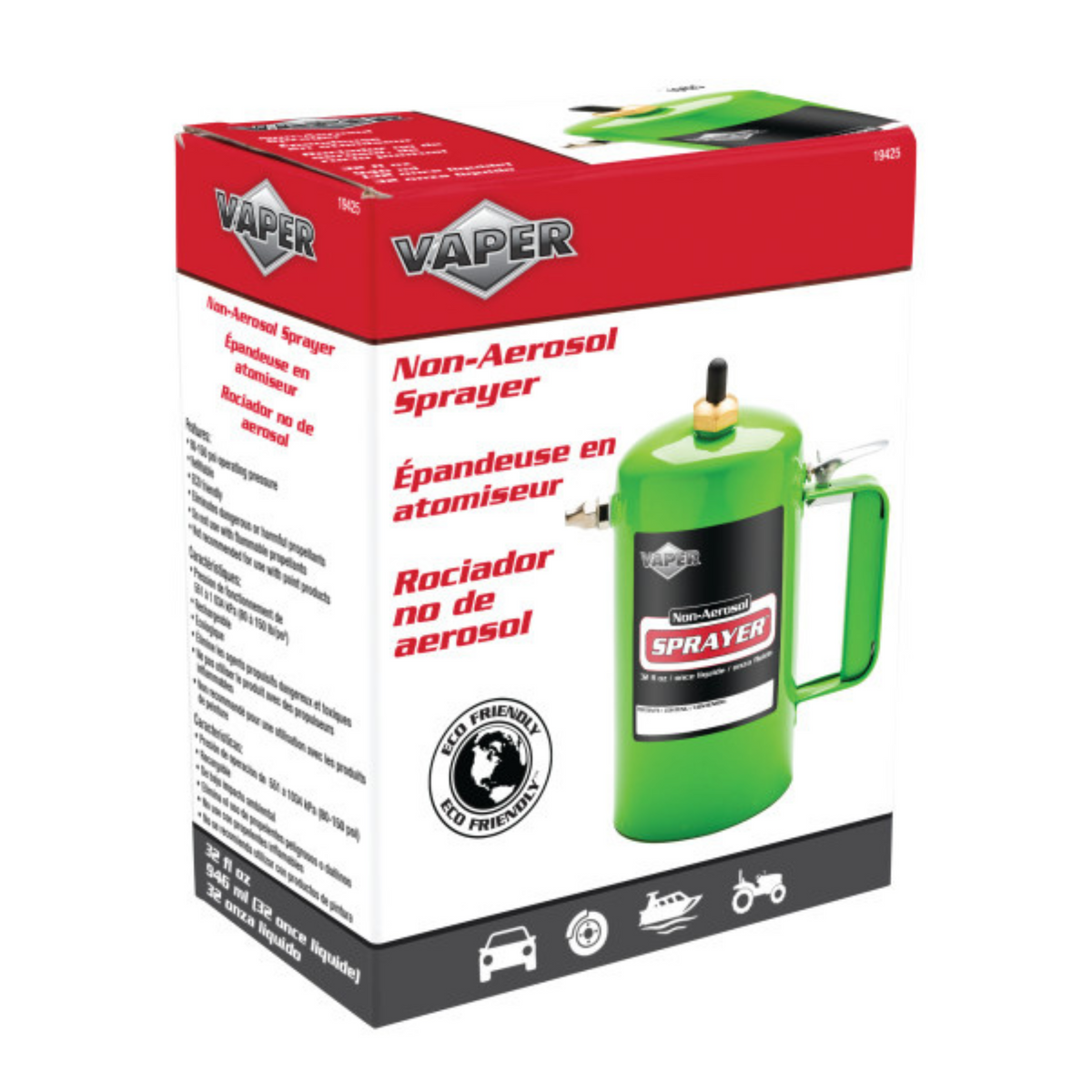 Non-Aerosol Sprayer - Green (19425) - Ridge Toolbox