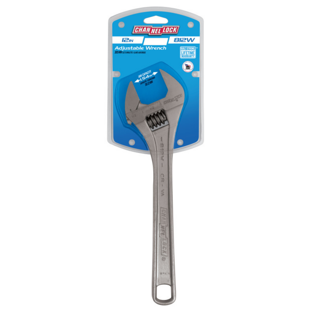 Channellock 12-Inch Adjustable Wrench - Ridge Toolbox