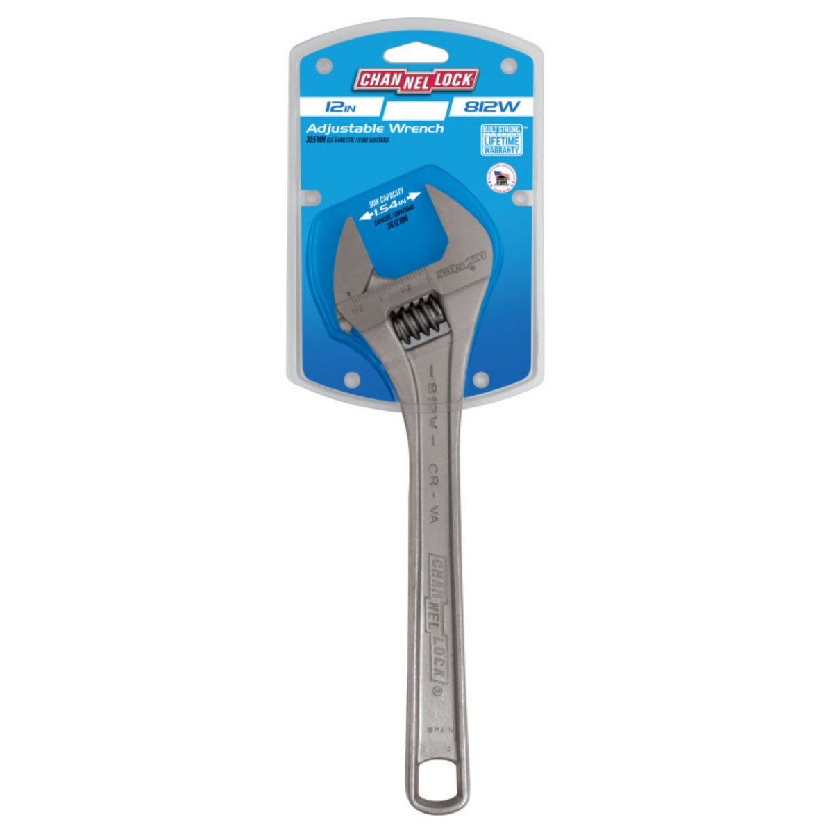 Channellock 12-Inch Adjustable Wrench - Ridge Toolbox