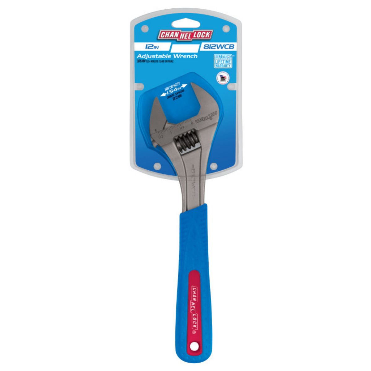 Channellock 12-Inch CODE BLUE® Adjustable Wrench - Ridge Toolbox