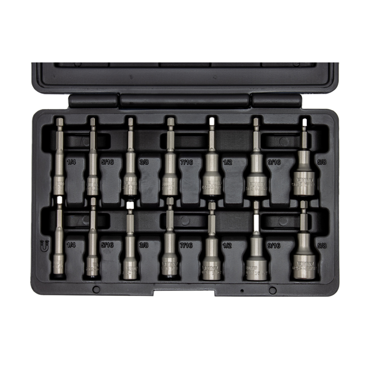 VIM Tools - 14 PC. SAE NUT SETTER SET (1/4” – 5/8”) - Ridge Toolbox