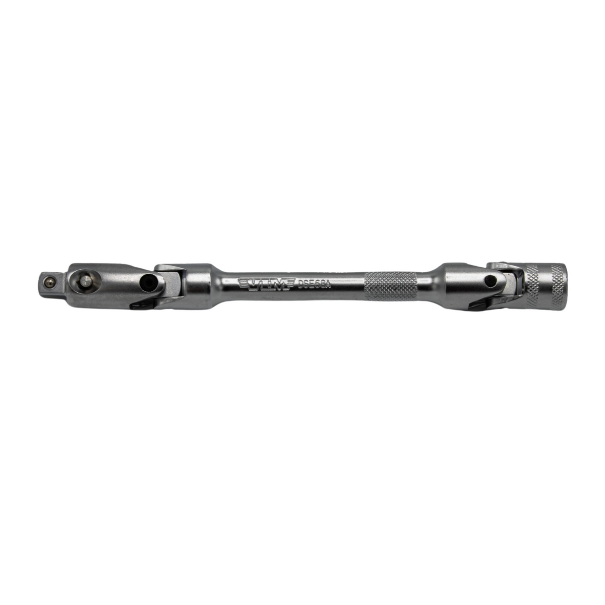VIM Tools - 8" Oal 3/8" Dr. Double Joint Universal Locking Extension w/ Spring-Loaded Male End - Ridge Toolbox
