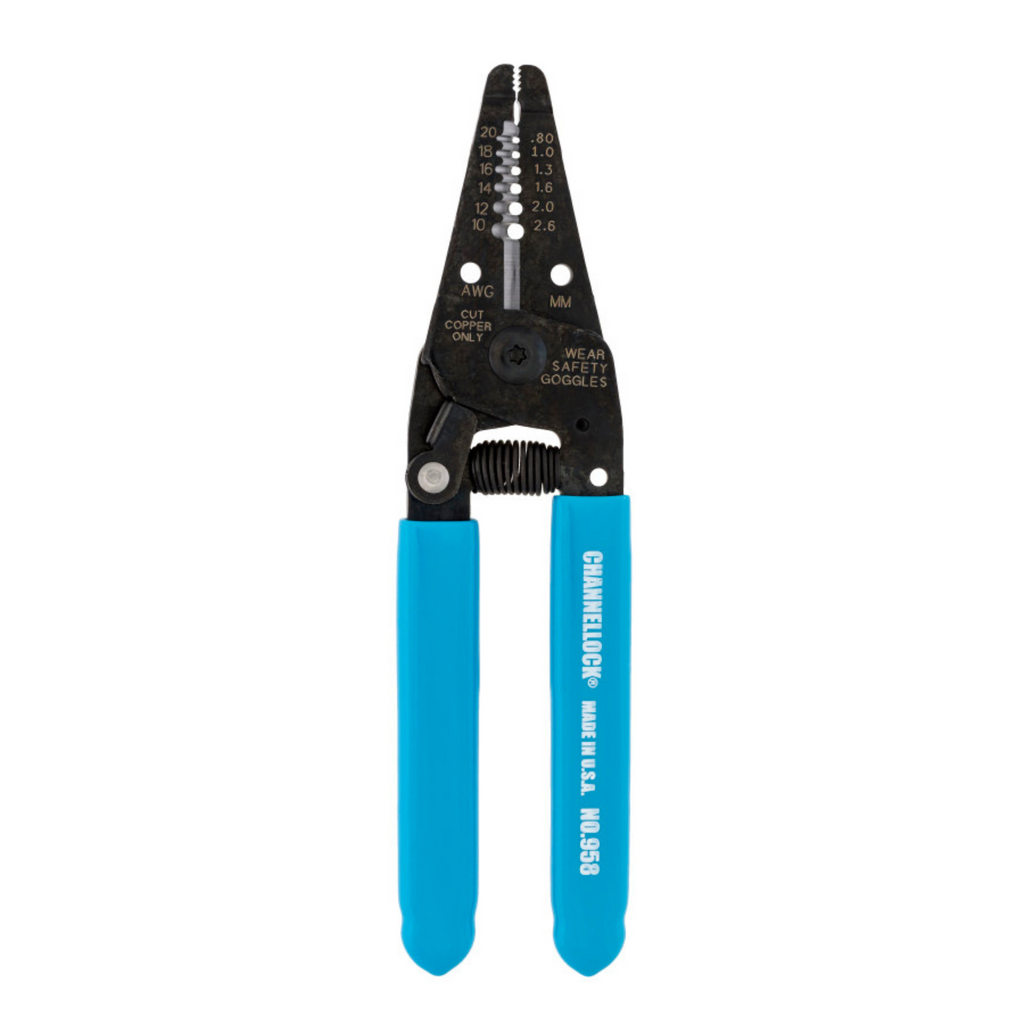 Channellock 6-Inch Wire Stripper - Precision Stripping for Pros & DIYers
