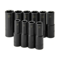 SK Tools USA - 10 Piece 1/2" Drive 6 Point Deep Metric Impact Socket Set - Ridge Toolbox