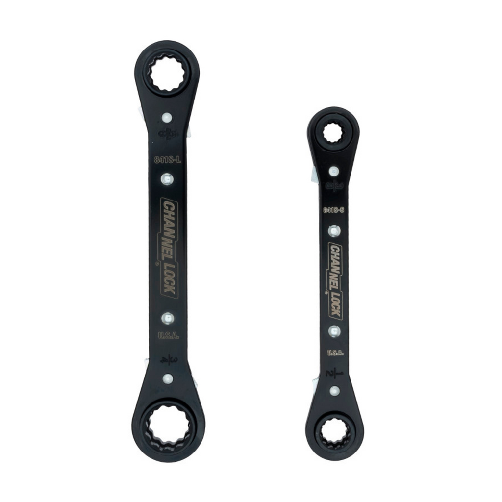Channellock 2pc SAE Ratcheting Combination Wrench Set - Ridge Toolbox