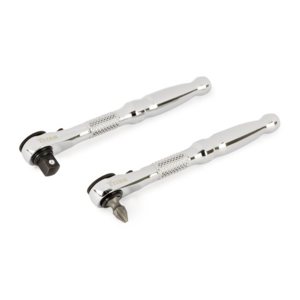 2 pc. 1/4 in. Drive Micro Ratchet and Ratcheting Bit Driver Set (11335) - Ridge Toolbox