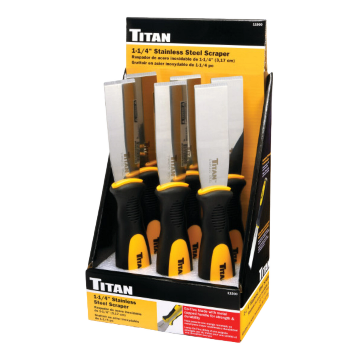 1-1/4 in. Stainless Steel Scraper (11500) - Ridge Toolbox