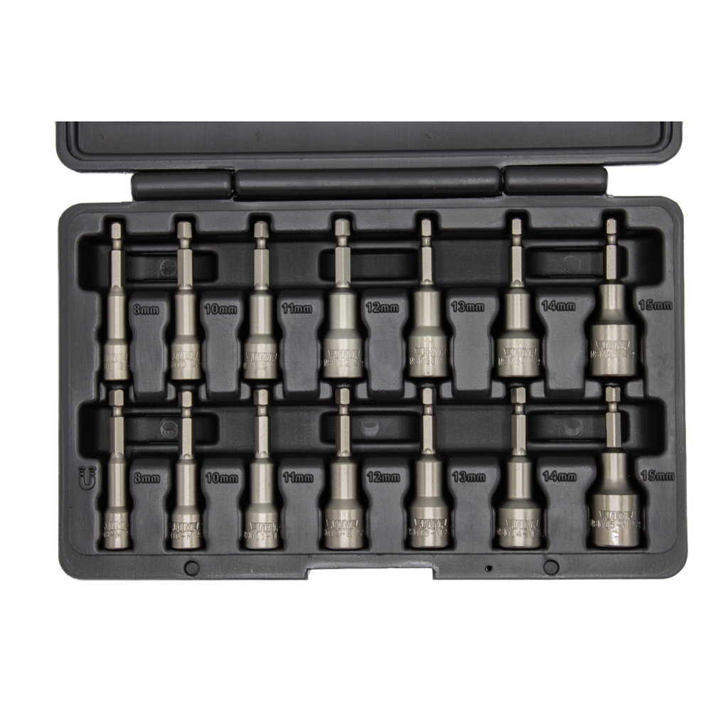 Vim Tools - 14 Pc. Metric Nut Setter Set (8-15Mm) - Ridge Toolbox
