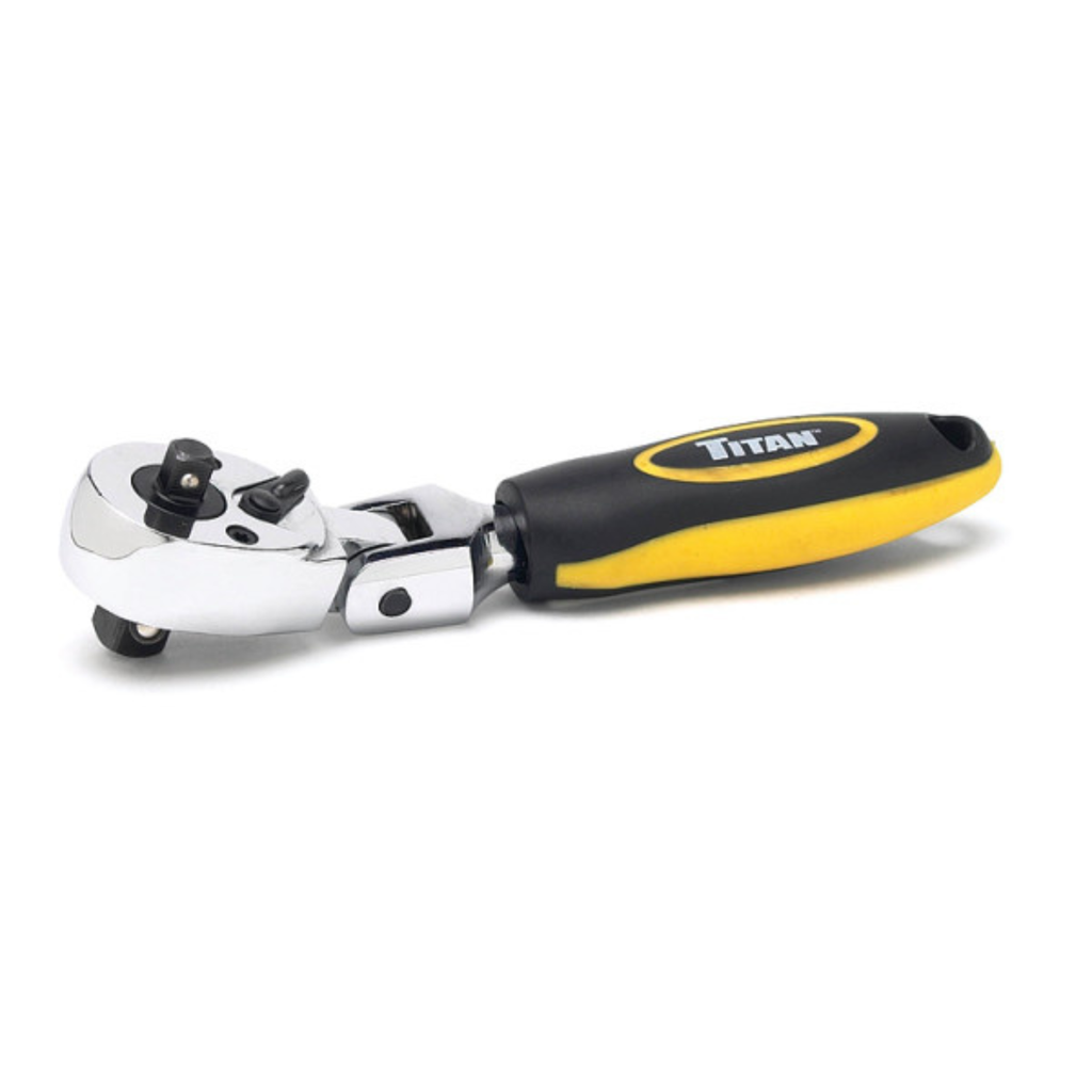 1/4 in. and 3/8 in. Drive Flex Head Stubby Ratchet (11350) - Ridge Toolbox