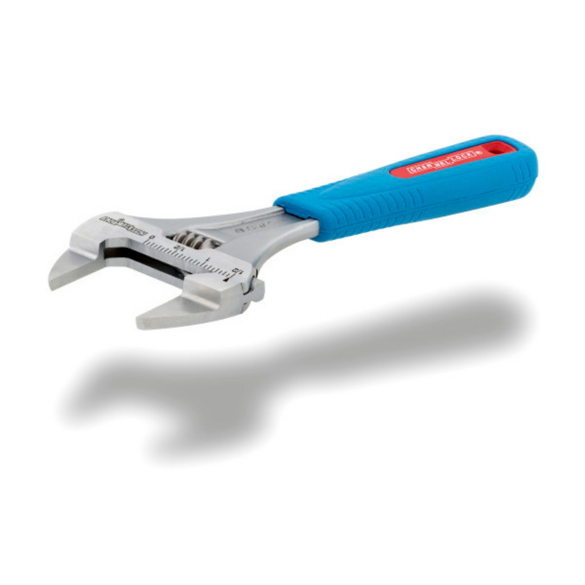 Channellock 8-Inch CODE BLUE® WideAzz® Slim Jaw Adjustable Wrench - Ridge Toolbox