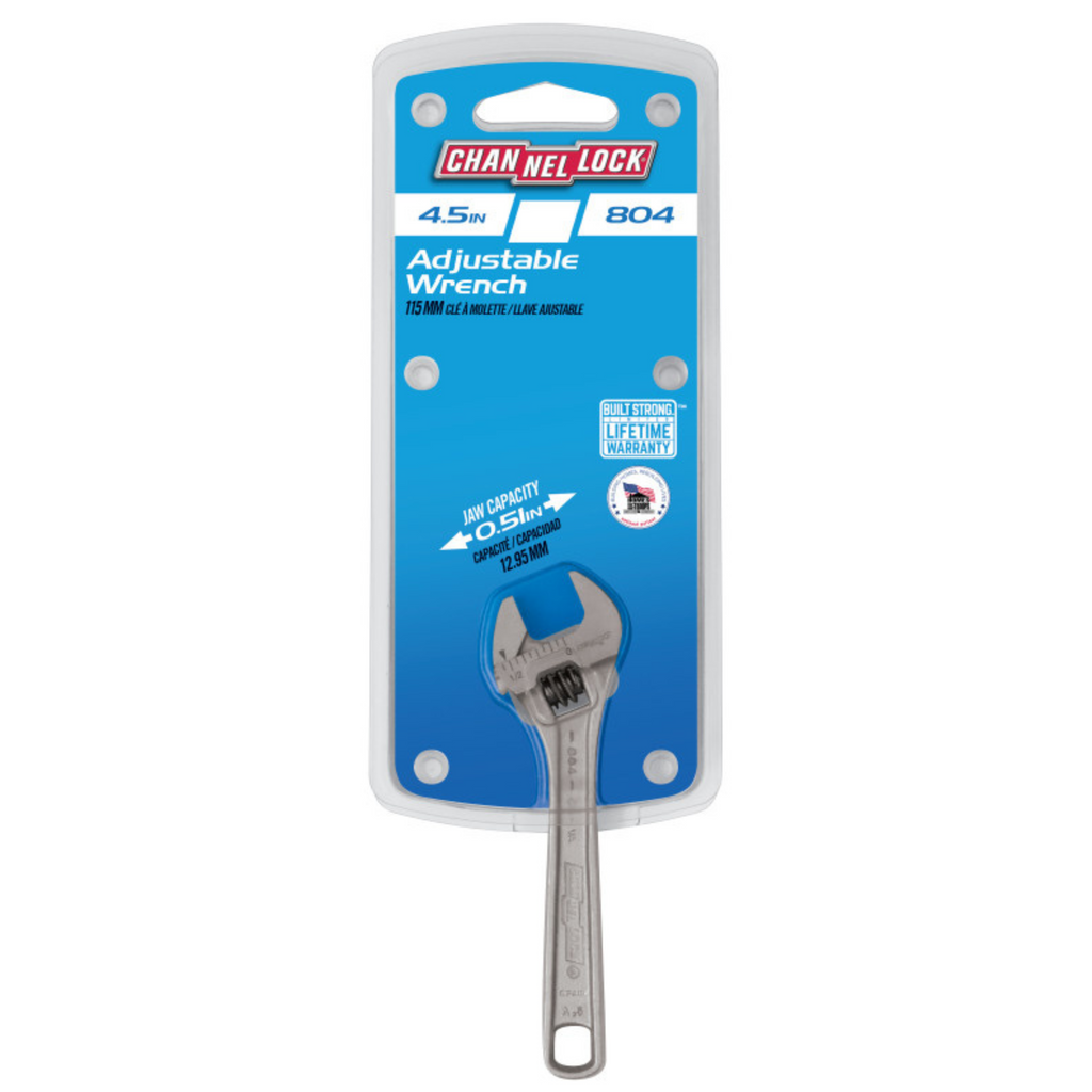 Channellock 4-Inch Adjustable Wrench - Compact & Versatile Tool