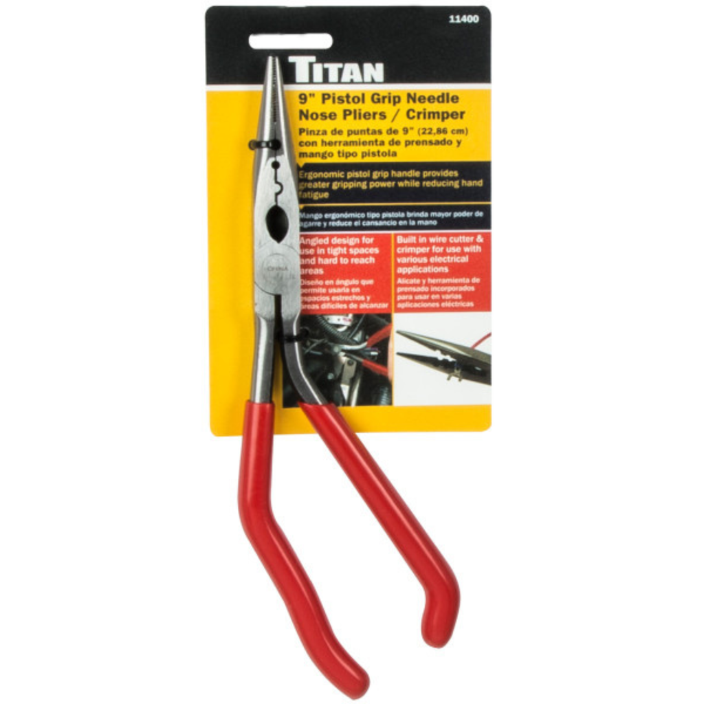 9 in. Pistol Grip Pliers/Crimper (11400) - Ridge Toolbox