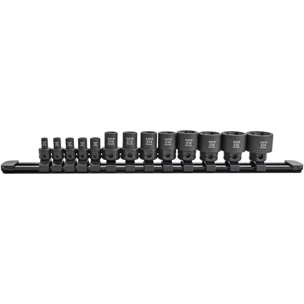Astro Pneumatic - 13-Piece 1/4″ & 3/8″ Drive External Torx Nano Impact Socket Set - Ridge Toolbox