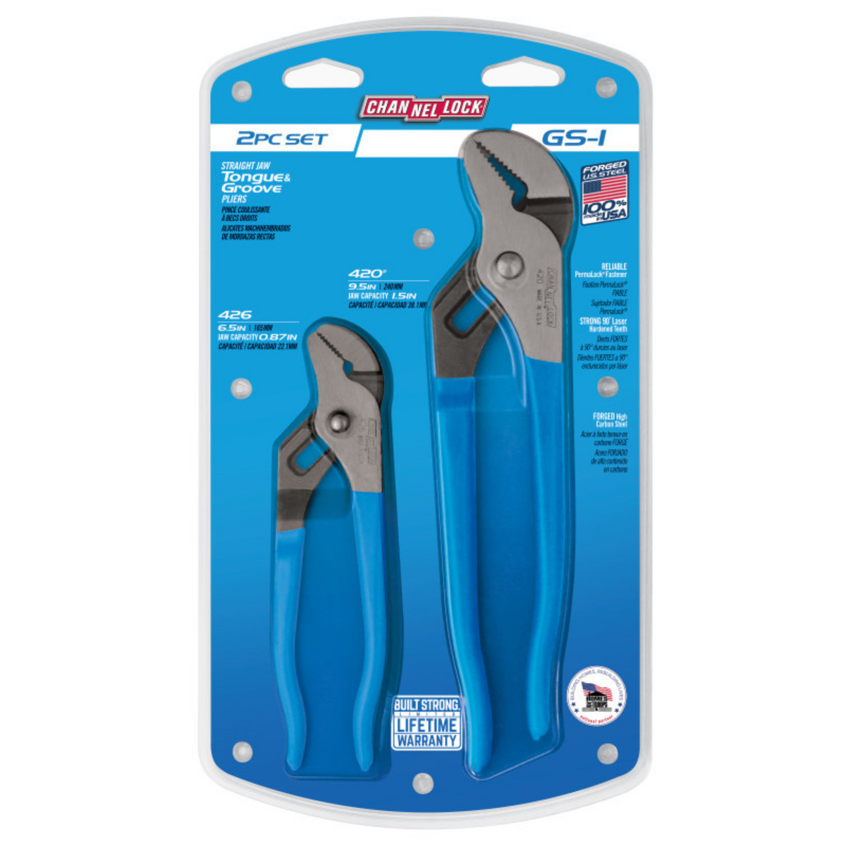 Channellock 2pc Tongue & Groove Pliers Set - Ridge Toolbox