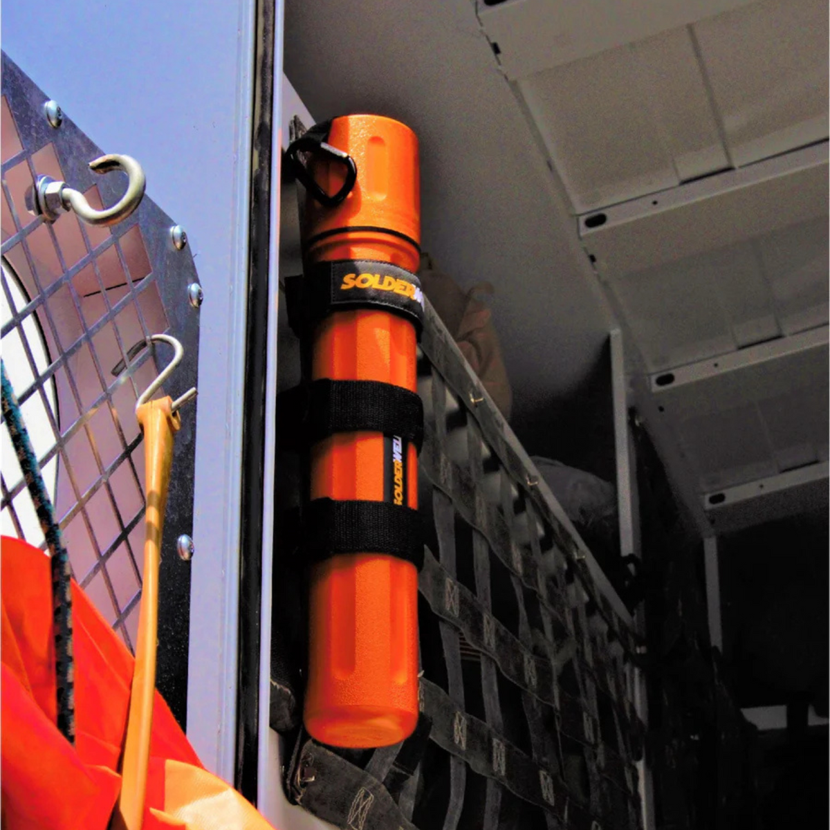 SolderWeld - Orange Canister Holder