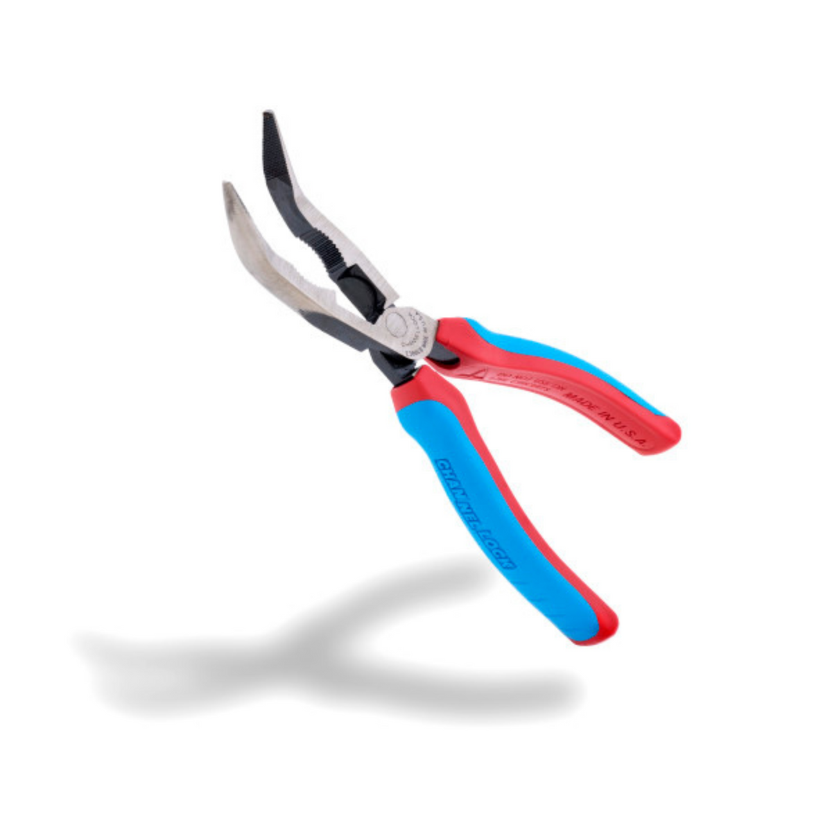 Channellock 8-Inch Bent Nose Pliers with Cutter - CODE BLUE® XLT™ Design - Ridge Toolbox